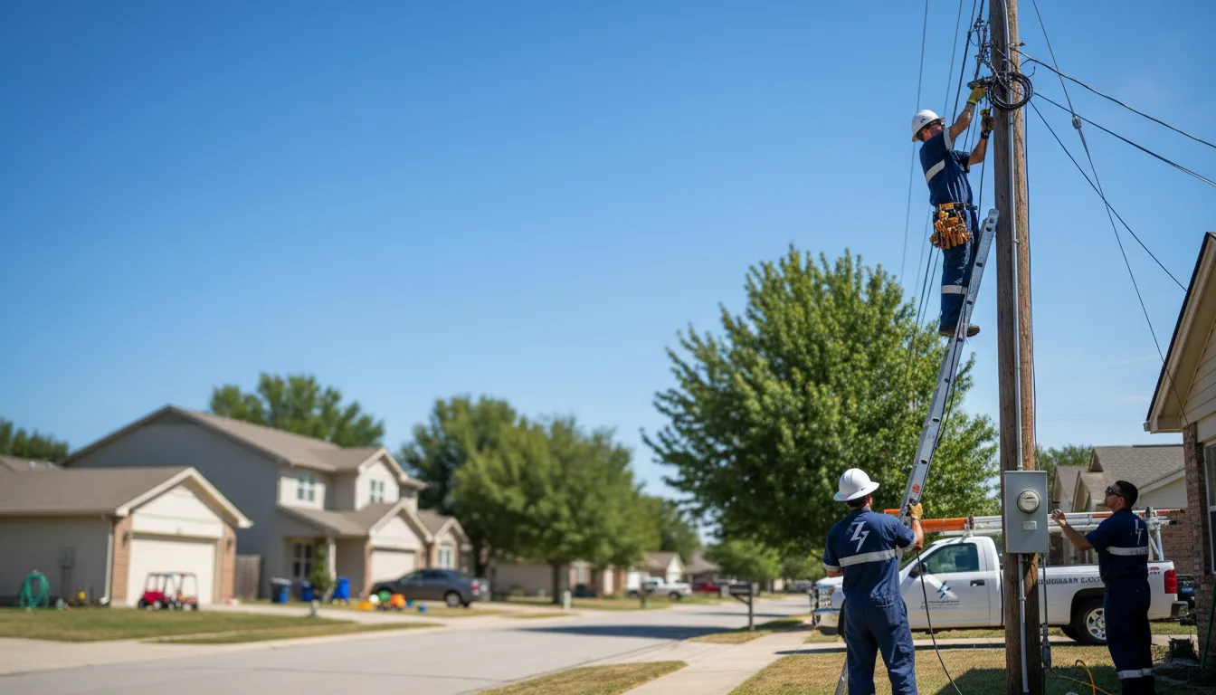 Residential electrician providing installation services in Colwich, KS